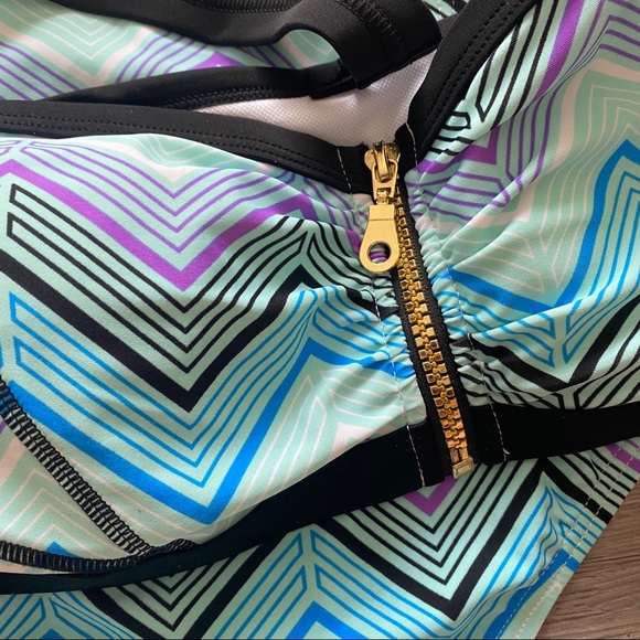 Two piece high rise bathing suit - Picture 8 of 9